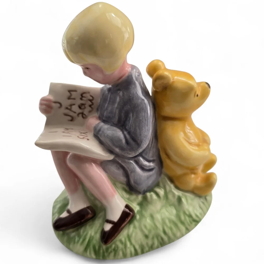Vintage Christopher Robin & Winnie the Pooh Figurine - Picture 1 of 7